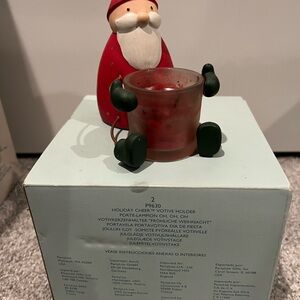 PartyLite Holiday Cheer Votive Holder - Red and Green